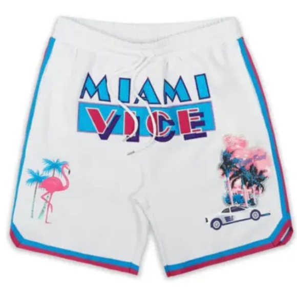 Reason x Miami Vice Limited Edition Chenille Shorts - Picture 5 of 6